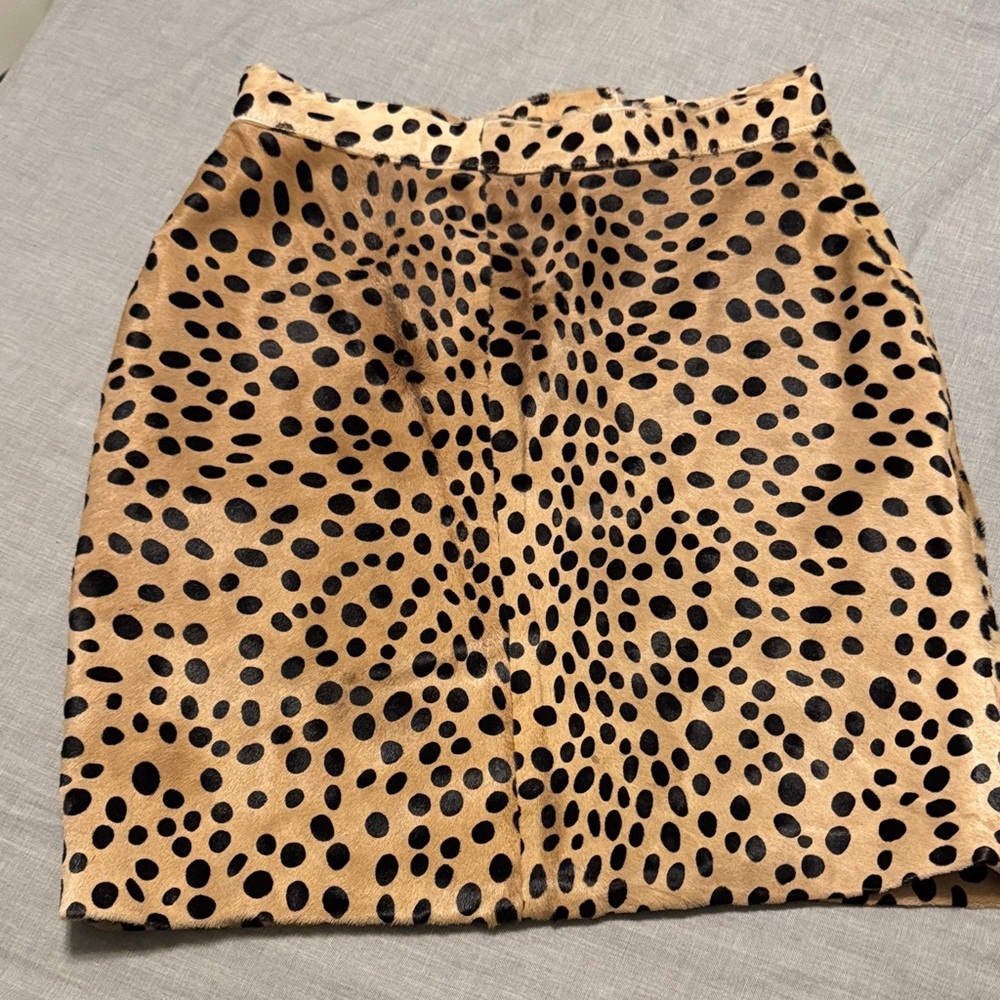 Vintage Tan and Black Pencil Skirt